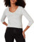 Amazon Essentials Women's Regular-Fit 3/4 Sleeve V-Neck T-Shirt (Available in Plus Size), Light Grey Heather, M