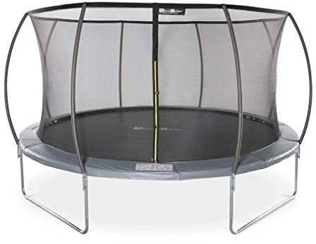Alice's Garden - Trampoline Rond Ø 430cm Gris avec Filet de Protection intérieur - Venus Inner – Nouveau modèle - Trampoline de Jardin 4.30m 430 cm |Design | Qualité Pro. | Normes EU.