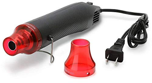 Chiloskit Mini Hot Air Gun Portable Heat Gun Shrink Wrapping Heat Tool Air Blower Gun 110V 300W Electric Hot Air Heat Gun
