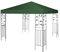 DREAMADE Pavilliondach, 3 x 3 Meter Ersatzdach für Pavillion, Dachbezug Dachplane für Faltpavillion Zelt, Strohdach Ersatzplane, Pavillionersatzdach Ersatz (Dunkelgrün)