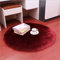Hava Kolari Lammfell Faux Teppich Schaffell Lammfellimitat Nachahmung Longhair Bettvorleger Fell Wolle Vorleger oder Matte für Stuhl Sofa (60cm,Weinrot)