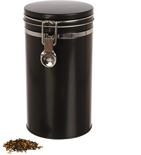 Dosenritter | Kaffeedose/Vorratsdose mit Bügelverschluss und Silikondichtung, luftdicht aus Metall für 500g Kaffeepulver | 20 x 10.4cm (H,ø) | auch ideal als Mehl- oder Reisdose