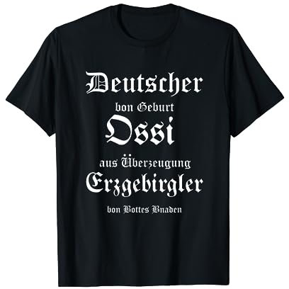 Erzgebirge Sachsen Aue Bergbau Alt Deutsch Motiv T-Shirt