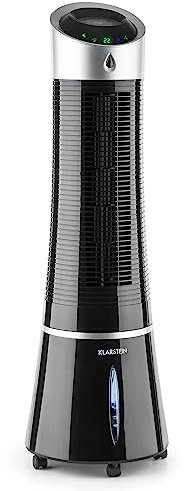 Klarstein Aire Acondicionado Portatil, Pinguino Enfriador Evaporativo 5 en 1 Casa con Humidificador, Ventilador, Ionizador y Modo Noche, Climatizador Portátil 6L, 45W, Aparato Aire Flujo 180m³/h