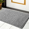 PHP Shaggy Door Mat for Indoor - Super Soft Fluffy Thick Pile Non-Shedding Large Doormat for Bedroom Living Room Kitchen Hallway Floor Mats (Grey, 50 x 80 cm (1ft 8 x 2ft 7)