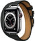 Apbands Bracelet de rechange pour Apple Watch 38 mm, 40 mm, 41 mm, 42 mm, 44 mm, 45 mm - Bracelet en cuir véritable double tour fin - Bracelet de rechange Norraw pour iWatch SE/Series 7 6 5 4 3 2 1.