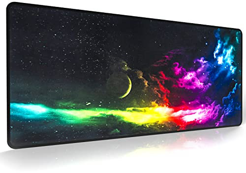 EFISH Mouse Pad (800 * 300 * 3 MM) Extended Large Mouse Mat Desk Pad, Stitched Edges Mousepad,Non-Slip Rubber Base,XL Gaming Mouse Pad for Office & Home