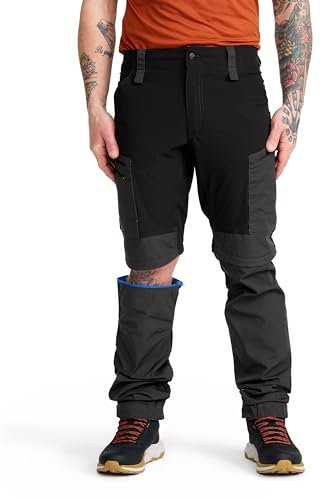 RevolutionRace Homme RVRC GP Pro Zip Off Pants, Pantalon Durable, ventilé et Convertible pour Toutes Les activités de Plein air, Jet Black, XL