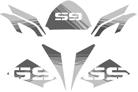 Kit adesivi Compatibile Per BMW R 1200 GS 2008-2012 30th Anniversary Style AD-30THA-STD (Gray)