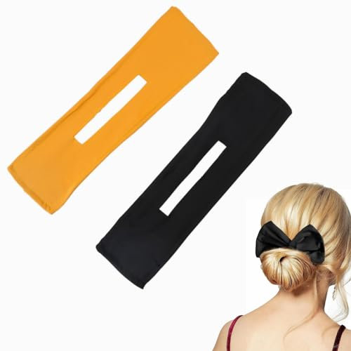 Hair Bun Maker, Hair Bun Styling, Moño Magico, Donas Para El Cabello, Accesorios para Bandas Para el Cabello, Moño de Pelo Mágico French Twist, Para Mujeres Niñas Hacer Moños Pelo, 2 Pcs (Estilo 1)