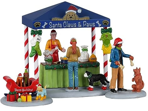 Lemax 23606 Caddington Village Accessory: Santa Claws & Paws (Set of 3)