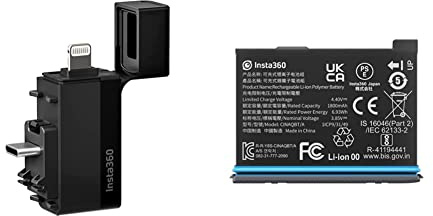 Insta360 X3 Quick Reader & X3 Original Battery (1800mAh) Replacement/Spare for up to Extra 80 Minutes Recording Time
