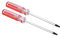 sourcing map Torx Screwdriver, T15 & T20 Security Magnetic Star Screw Driver with 4 CR-V Shaft and Clear Red Handle