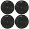 vhbw 4x Aktivkohlefilter kompatibel mit Franke Fusion FFU 605 BK XS, Fusion FFU 905 BK XS Dunstabzugshaube - 19,6 cm