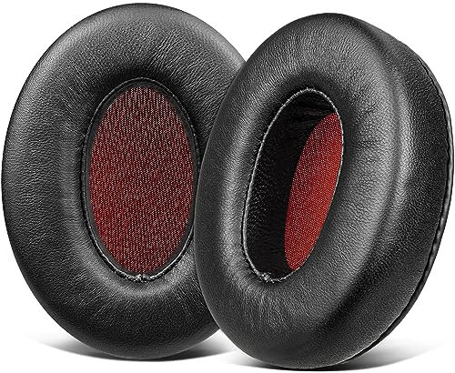 SOULWIT Lammfell Ersatzpolster Ersatz Ohrpolster für Sennheiser Momentum 1.0 Over/Around Ear Kopfhörer,Polster mit hochdichtem geräuschisolierendem Schaumstoff
