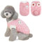 Lyneun Hundepullover, Hunde Pullover Hund, Warm Pullover für Hunde, Einfarbig hundepulli, Bequem und Weich Winter Welpenpullover für Hunde (Rosa, XL)