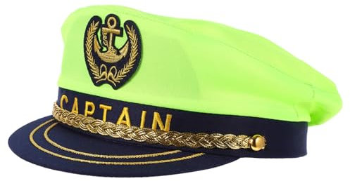 Gadpiparty Partyhut -Admiral-Hut Matrosen Kostümzubehör Matrosenhut rosa Accessoires Kapitänsmütze für Cosplay Kapitänsmütze Dekoration Kleidung Bootfahren Yacht schmücken die Party