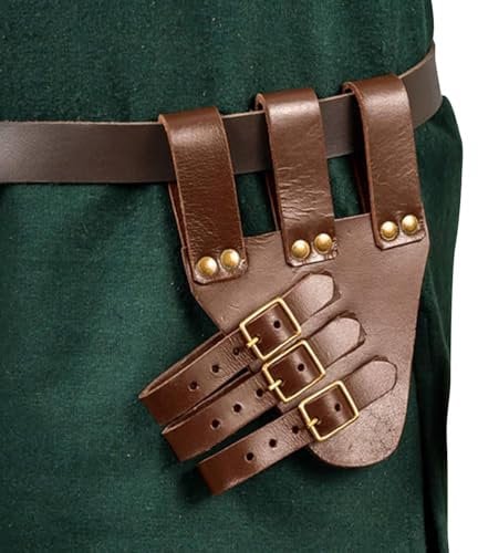 Scheidengürtel | Cosplay Riemen Leder Retro verstellbar | Mittelalterlicher Ritter-Ledergürtel für alle Arten von Messern, Scheide, Scheidengürtel/Messerträger, Retro-Mittelalter-Holster für Eastuy