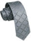 Enlision Herren Krawatte Grau Plaid Schmale Seide Krawatten für Formelle Hochzeit Business 6cm