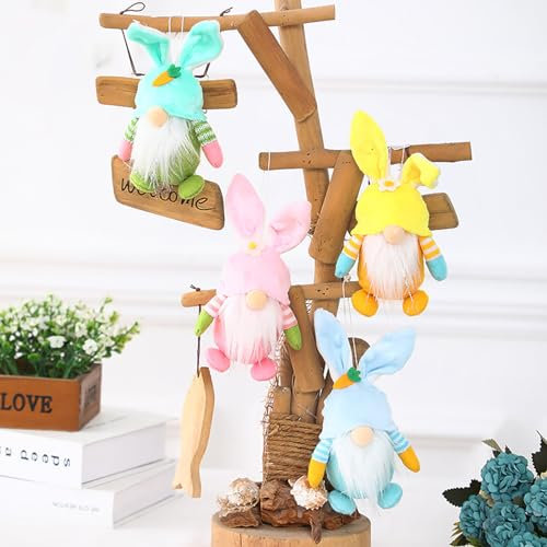 2 Stück Wichtel Frühling Deko Frühlingswichtel Sommer Wichtel Figuren Deko Frühling Puppe Blumen Deko Frühlingsdeko Figuren Plüschpuppen Geschenke (J, Einheitsgröße)