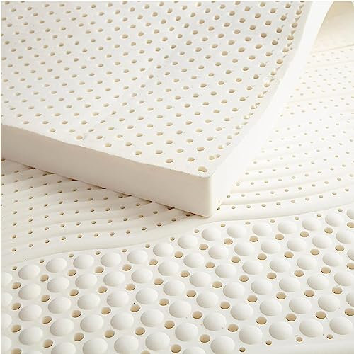 Llchaensc Matelas en Latex 100% Naturel Respirant Bio Et Confortable, Durable Et Pas Facile À Effondrer, Haut Matelas, Matelas en Latex Naturel,10cm,140x200cm(55x79in)