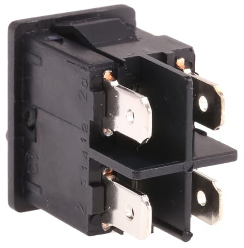 Marquardt Tafelmontage Wippschalter, 2-poliger Ein/Ausschalter Ein-Neutral-Aus, 12 A 12.9mm x 19.2mm, IP 40