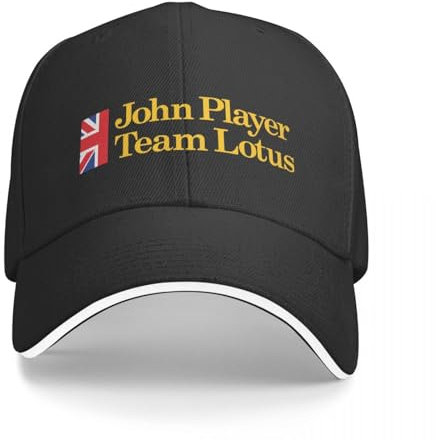 FBBINKA Baseball Kappe Jps John Player Special Team Lotus Baseballkappen, Hip-Hop-Sandwich-Hüte für Männer und Frauen, verstellbare Kopfbedeckung, Aktivitäten Geschenk