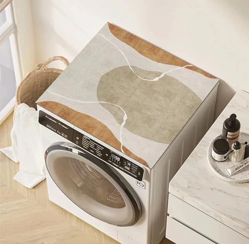 Secadora Protector Cubierta Superior Antideslizante， Secadora Para La Parte Superior Con Tapetes，Cubierta Superior Para Lavadora，Suave, recortable para lavadoras Q,40x40cm