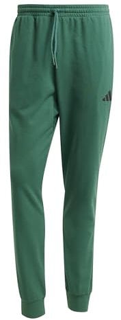 adidas Men's Essentials FEELCOZY French Terry Pant, Collegiate Green/Black, XL