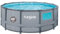 FUNSICLE Piscine Tubulaire Ronde à hublot Ø 3,66m x h1,22m