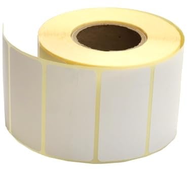 Netuno 1 rouleau d'étiquettes thermiques blanches 60 x 30 mm 40mm 1000 pièces par rouleau étiquettes adhésives en rouleaux pour codes à barres imprimantes transfert thermique d'expédition d'adresse
