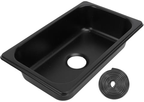 Évier Cuisine pour Camping-car, évier Simple Acier Inoxydable pour Camping-car avec Trou de Vidange de 40Mm, évier Barre Encastrée, Lavabo carré Simple, pour Camping-car, (Spray