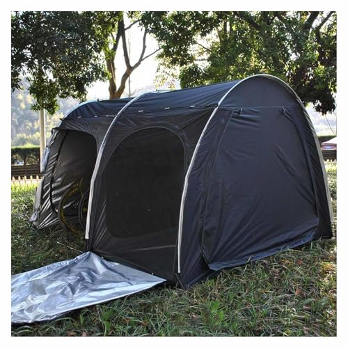 LKYLGYU Bike Shed Large 2-in-1 Motorcycle Tent with Double Doors for 5-7 Bikes Portable Storage Sheds Storage Sheds