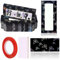 71 PCS Press on Nail Packaging with 35 PCS Shiny White Cardboard and 1 Double Sided Tape Nail Supplies for Nail Business (Black, medium)