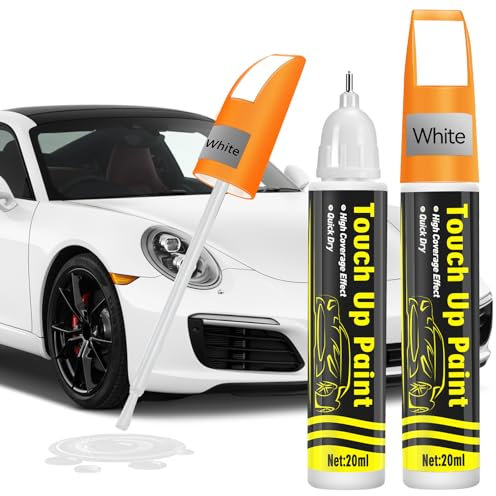 prowithlin Stylo Retouche Peinture Carrosserie - Efface Rayure Noire, Solution Rapide pour Carrosserie, Peinture Voiture Carrosserie & Jante Alu, Stylo Peinture Voiture 20ml, 2-Pack