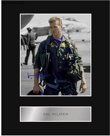 Vorgedrucktes Signatur-Foto, signiert, Val Kilmer TG, montiert, #02, gedrucktes Autogramm, Bild, 25,4 x 20,3 cm Passepartout