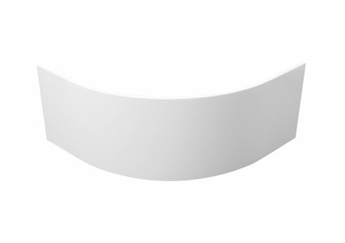 Sellon24® Acryl Schürze 37,5 cm hoch für Duschwannen Duschtassen Viertelkreis R55 90x90 cm rund weiß