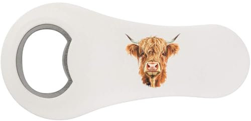 'Highland Cow Head' Bottle Opener Fridge Magnet (BO00086702)