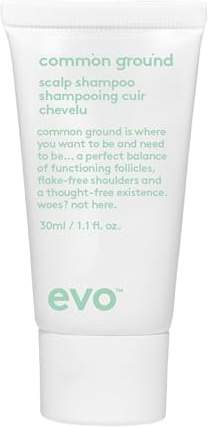 EVO Common Ground Scalp Shampoo – beruhigendes Reise Shampoo für empfindliche Kopfhaut – sanfte Reinigung gegen Juckreiz (30ml)