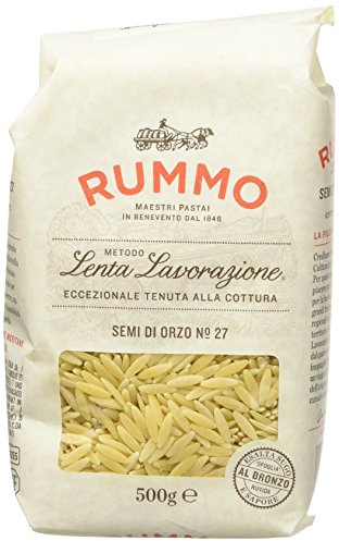 8er-Pack Rummo Pasta Semi di Orzo N°27,Italienische Nudeln aus Hartweizengrieß,500g + 1er-Pack Kostenlos Yoga Eistee Pfirsich 330ml Dose