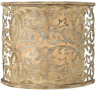 Licht-Erlebnisse Vintage Wandlampe Creme florales Ornament elegant E14 ADORNO Design Wandleuchte Flur Wohnzimmer