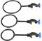 Hztyyier Juego de Anillos de Hierro de Soporte de Laboratorio de 3 Piezas Juego de Abrazadera de retorta de 60 mm 80 mm 100 mm para Trabajo de Laboratorio de química o física