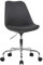 AMSTYLE Schreibtischstuhl Schwarz Stoff, Design Drehstuhl mit Lehne, Arbeitsstuhl mit 110 kg Maximalbelastung, Schalenstuhl mit Rollen, Stuhl drehbar