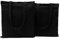 POLHIM® 2 Stück Hochwertige Baumwolltasche Jutebeutel Stoffbeutel unbedruckt 220 g/m2 Größe 38x42 cm Langen Henkeln 70 cm 100% Baumwolle (Schwarz)