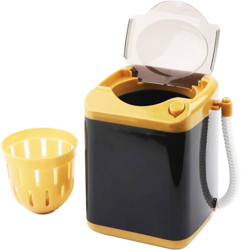 Framendino, Cepillo de maquillaje negro esponja lavadora viene con cubo de secado automático cepillo de maquillaje esponja soplo