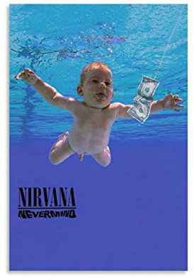 ABMMM Nirvana Nevermind Leinwand Kunst Poster und Wandkunst Bilddruck Moderne Familienzimmer Dekor Poster 24x36inch(60x90cm)
