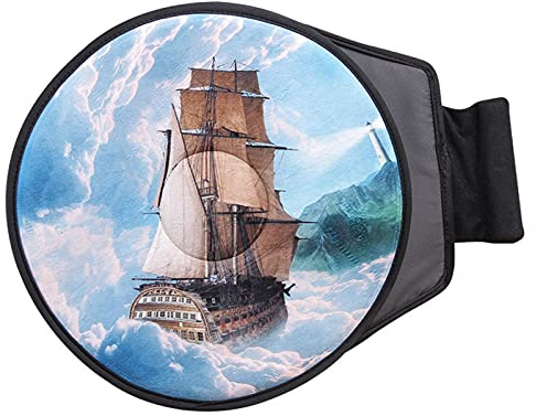VIONNPPT Autositzkissen 360 ° Drehkissen 360 Grad drehbarer Autostuhl Sitzkissen Mobilitätshilfe Stuhl Sitz Drehkissen Memory Foam Mat Portable (Segelboot)