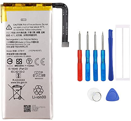 Swark Akku GTB1F Kompatibel mit Google Pixel 5 GD1YQ GTT9Q with Tools