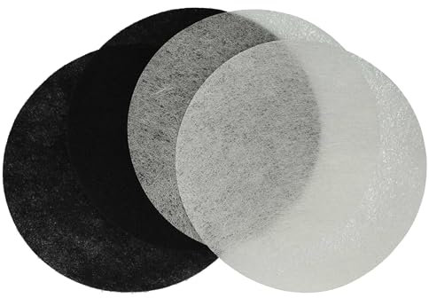 vhbw 2X Aktivkohlefilter, 2X Fettfilter kompatibel mit Moulinex T-43, T-41, T-42 Fritteuse - 4-TLG. Filter-Set