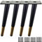 TempFoo 8 Inch Metal furniture Legs Oblique Conical Metal Legs Matte Black Gold Mid-Century Style Furniture Feet for Sofa Cabinet Table Chair Cupboard Couch Home DIY Projects（4PC） (sfj-01)